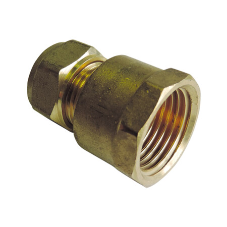 Knelfitting recht - koper 1/2"F x Ø10