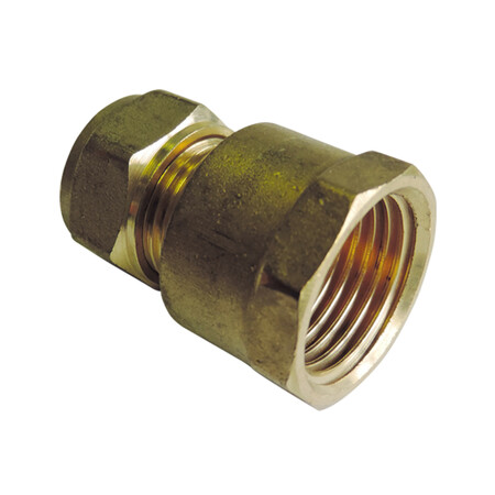Knelfitting recht - koper 1/2"F x Ø12mm
