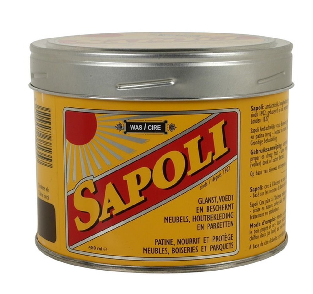 Sapoli Vaste Boenwas 450ml Lichte Eik