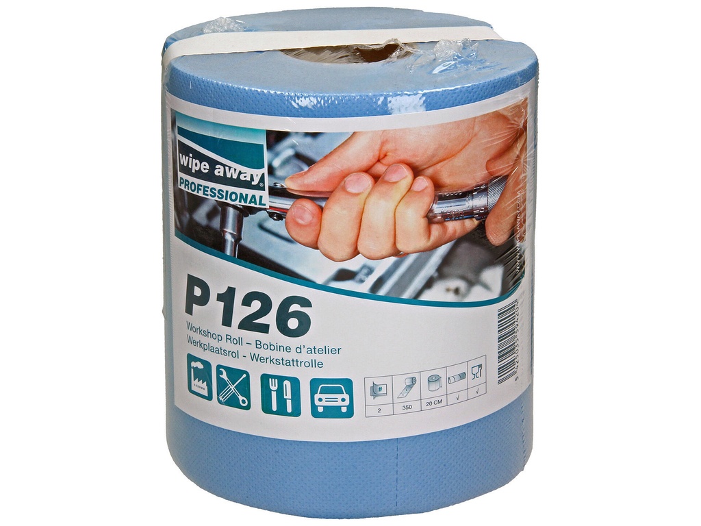 Onderhouds Klusrol Wipe-away P126 2-Laags 65m-346Vel