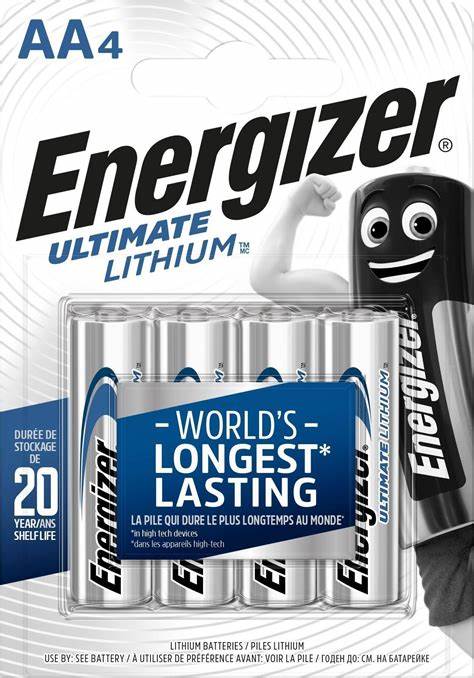 ENERGIZER BATTERIJEN ULTIMATE LITHIUM AA 4st