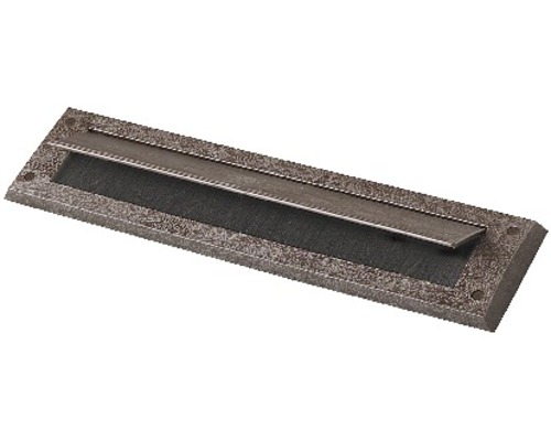 ELLEN Brievenbus Tochtwering met Klep Bruin 82x340 mm