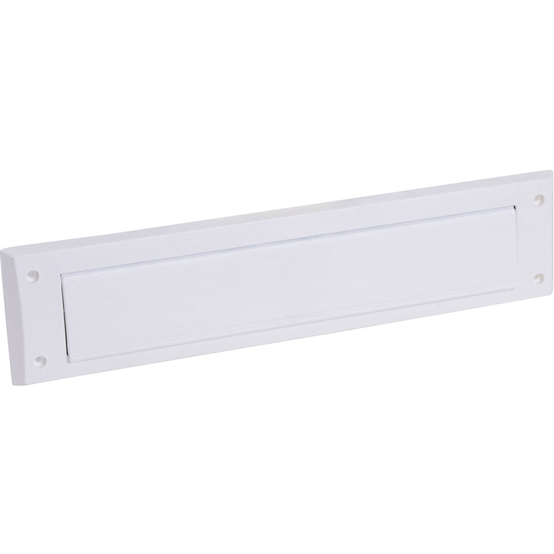 ELLEN Brievenbus Tochtwering met Klep Wit 82x340 mm