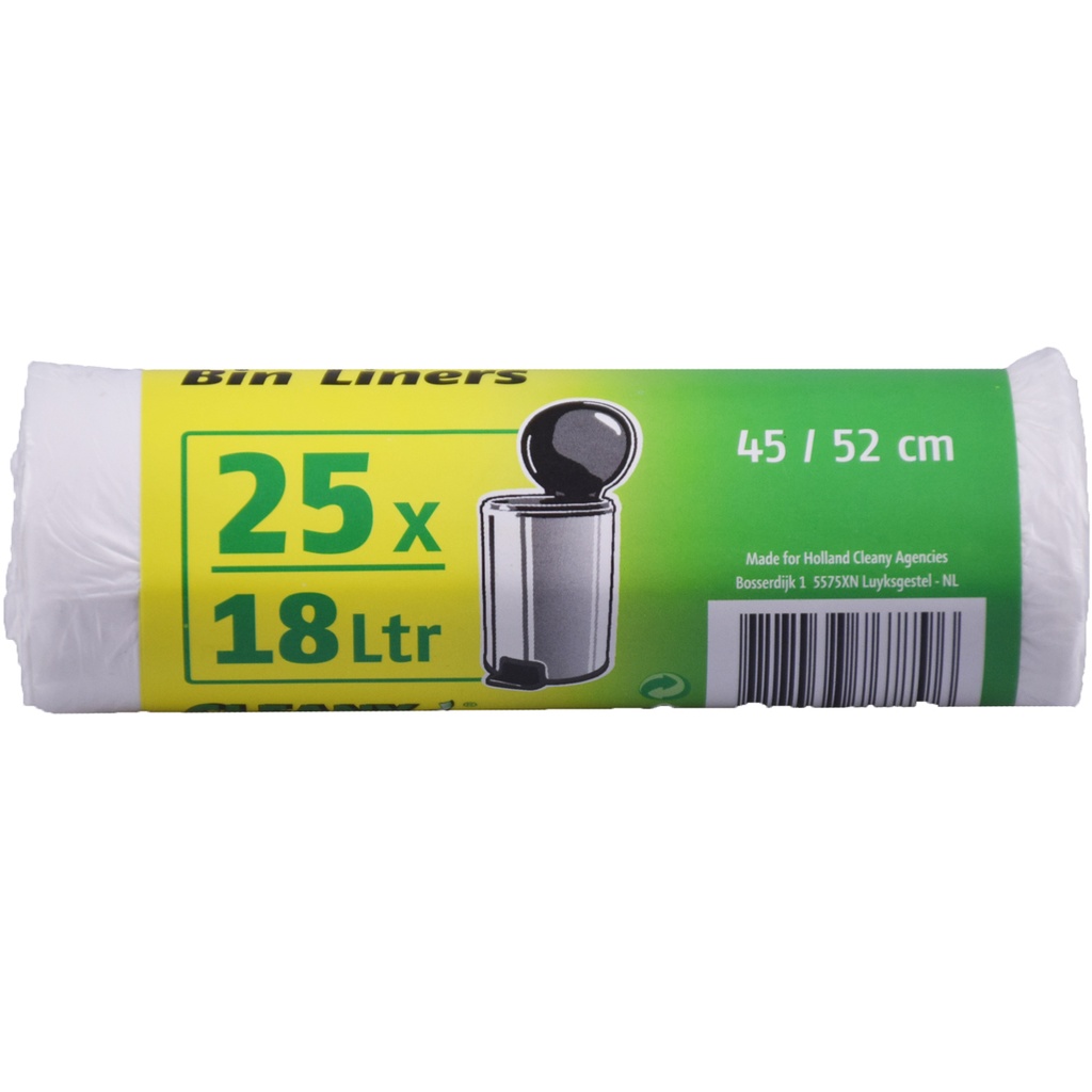 [23VU018] VUILZAK 18L 45X52CM PER 25 WIT