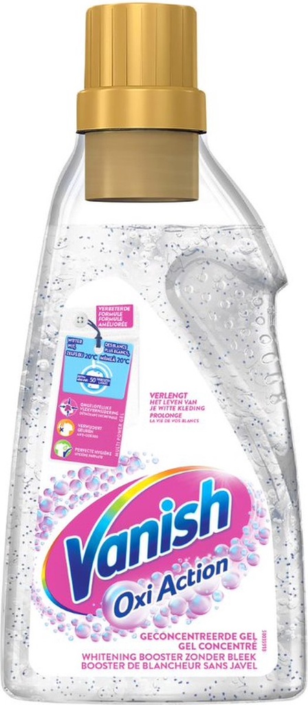 Vanish Oxi Action Wasbooster Gel - Vlekverwijderaar voor Witte Was - 1,5l