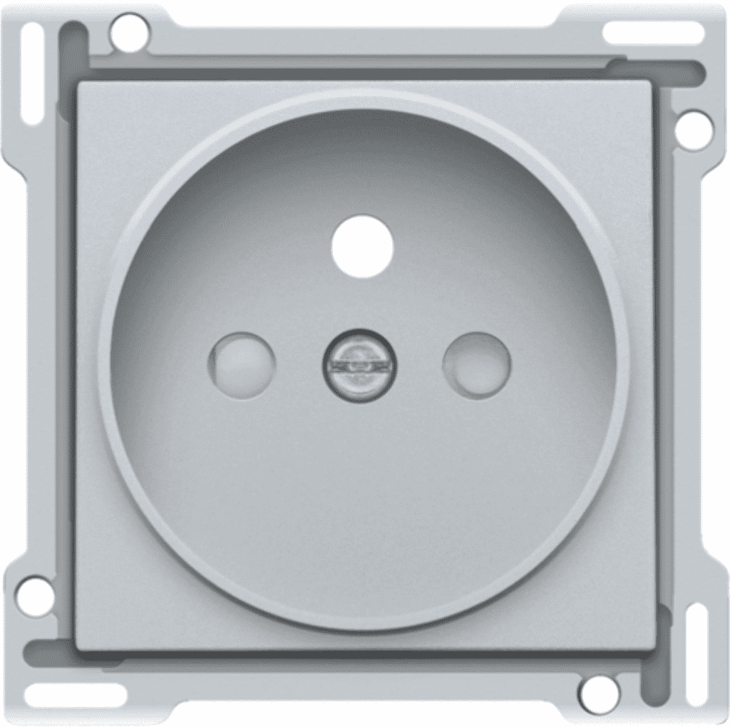 NIKO Plaatje Stopcontact inbouwdiepte 21mm sterling 121-66101