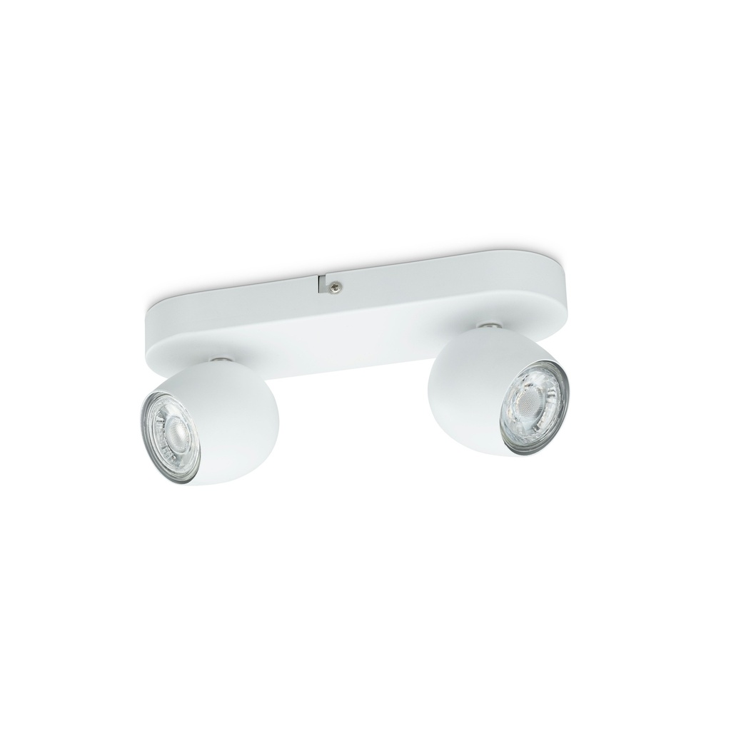 [367201107] Prolight LED Spot Bola 2X3W Wit