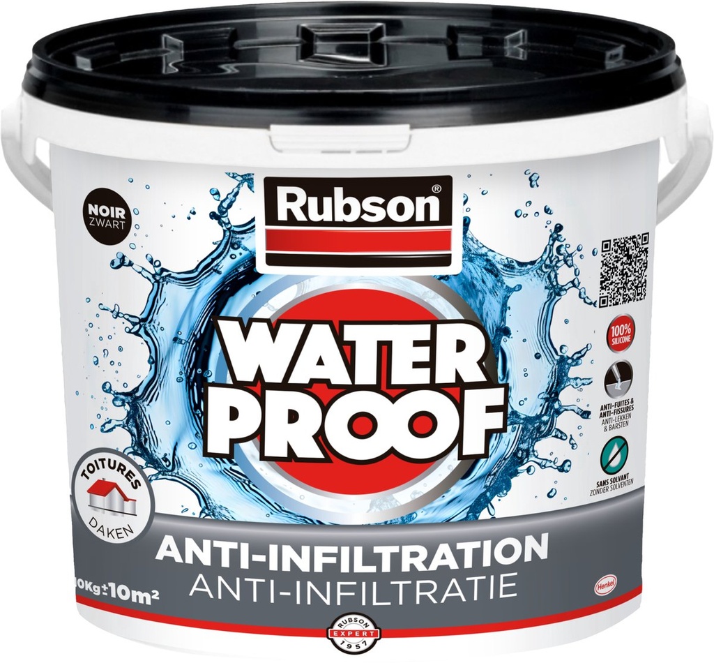 Rubson Anti-Infiltratie Daken en Goten Zwart 10kg