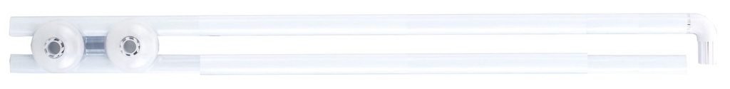 Allibert Corner Douchestang voor gordijn - 90 x 90 - Wit
