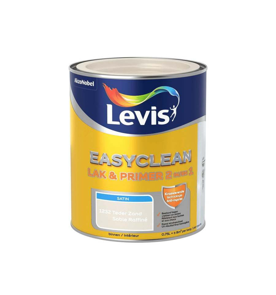 LEVIS EASYCLEAN LAK & PRIMER 0,75l Teder zand