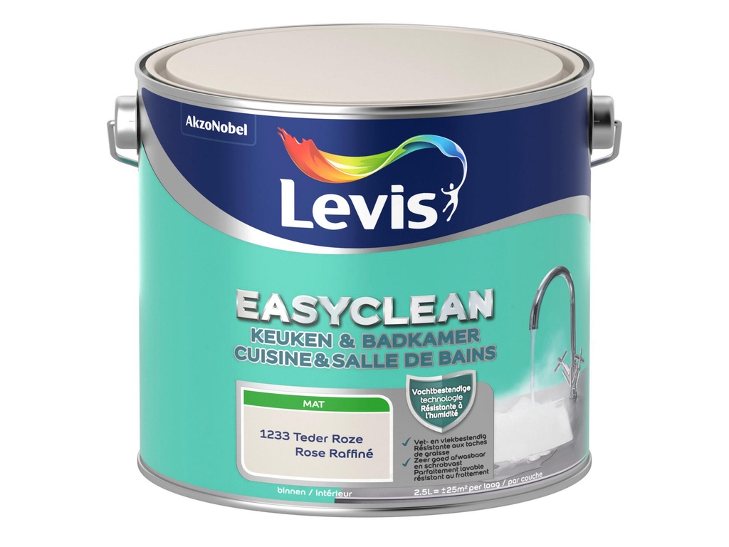 LEVIS EASYCLEAN KEUKEN & BADKAMER 2,5L teder roze