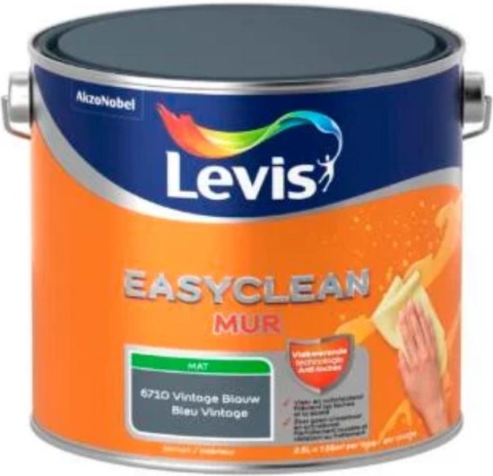 LEVIS EASYCLEAN MUR MAT vintage blauw 2,5L