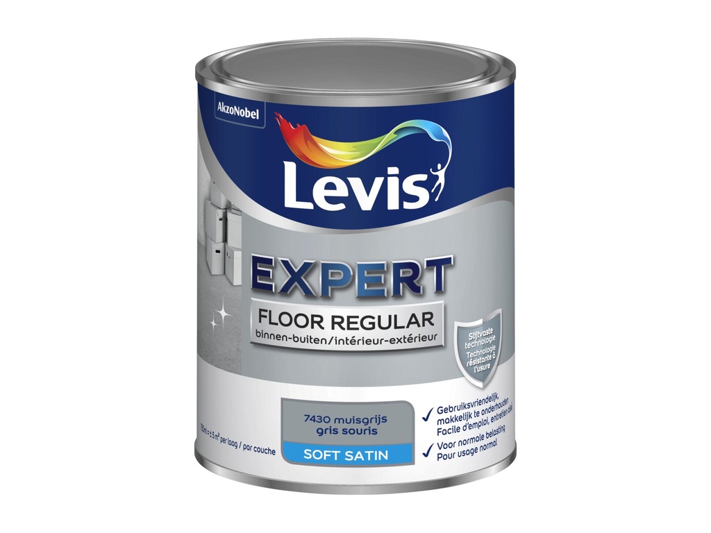 Levis Expert Floor Regular 7430 750ml muisgrijs