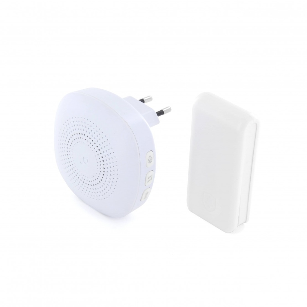 CHACON DRAADLOZE DEURBEL PLUG-IN 100M IP44 ZONDER BATTERIJEN