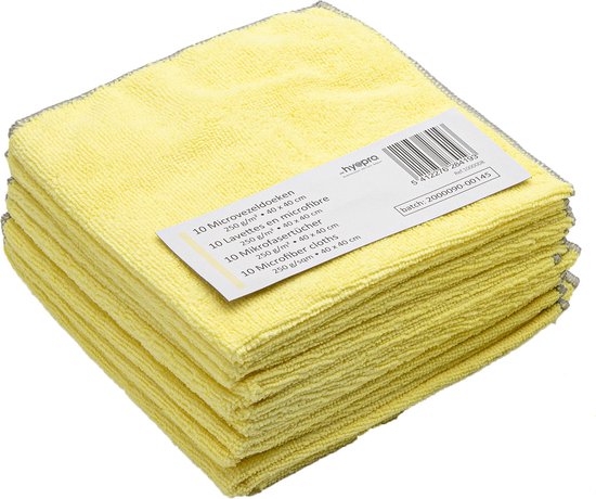 HY@PRO MICROVEZEL WARP DOEK 10ST 40X40CM 250G/M² GEEL
