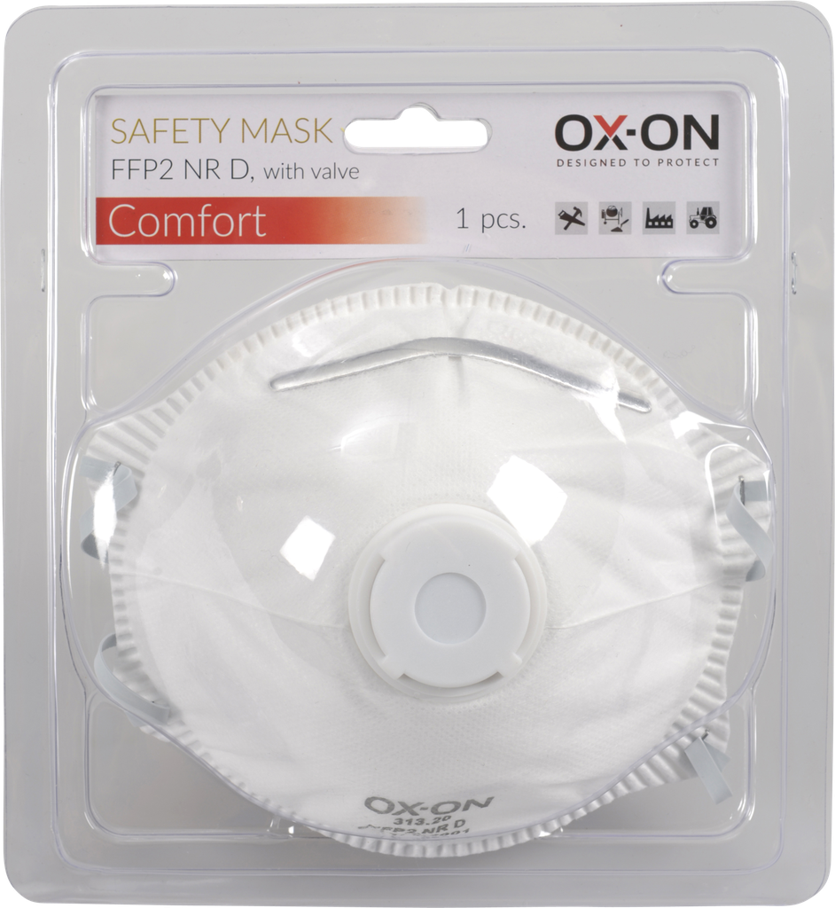 OX-ON STOFMASKER FFP-2 + VENTIEL