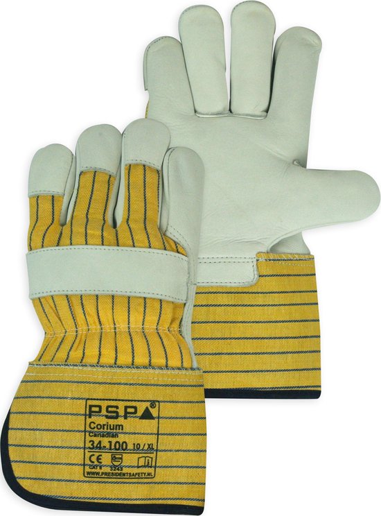 PSP 34-100 WERKHANDSCHOENEN CANADIAN GRAIN YELLOW MAAT 10