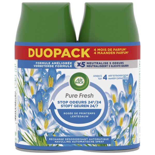 Airwick Freshmatic Vulling Lentedauw 250ml Duo-pack