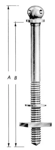[S-1800-100] Bedbouten + Moer + Sluitring 100mm