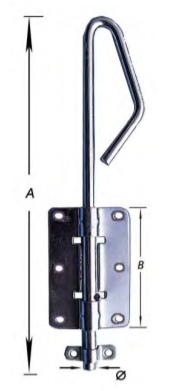 BAJONETGRENDEL VERZINKT a:800mm