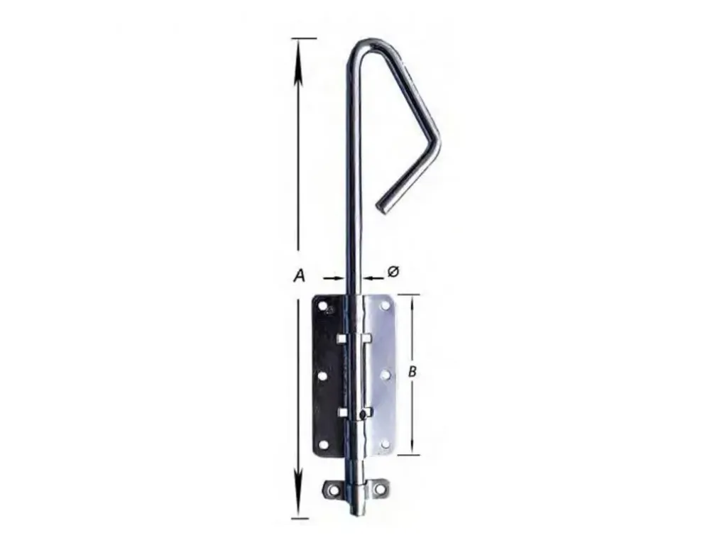 [S-2012-250] Bajonetgrendel Verzinkt 250mm
