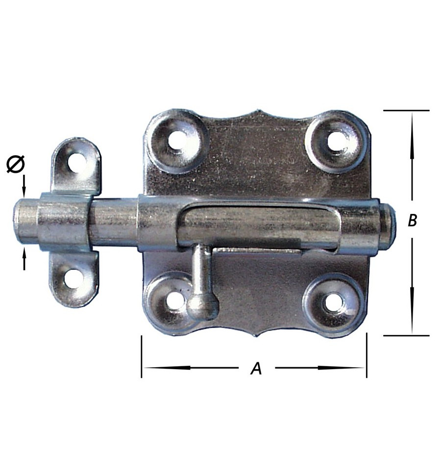 Amerikaanse Grendel Verzinkt 53mm