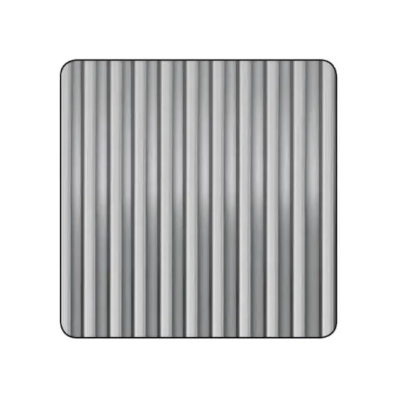 Aluminium Plaat 50X50 Geribbeld