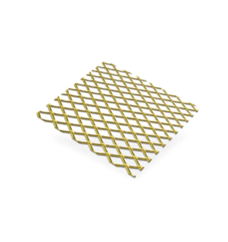 Aluminium Plaat 50X25 Goud Strekmetaal