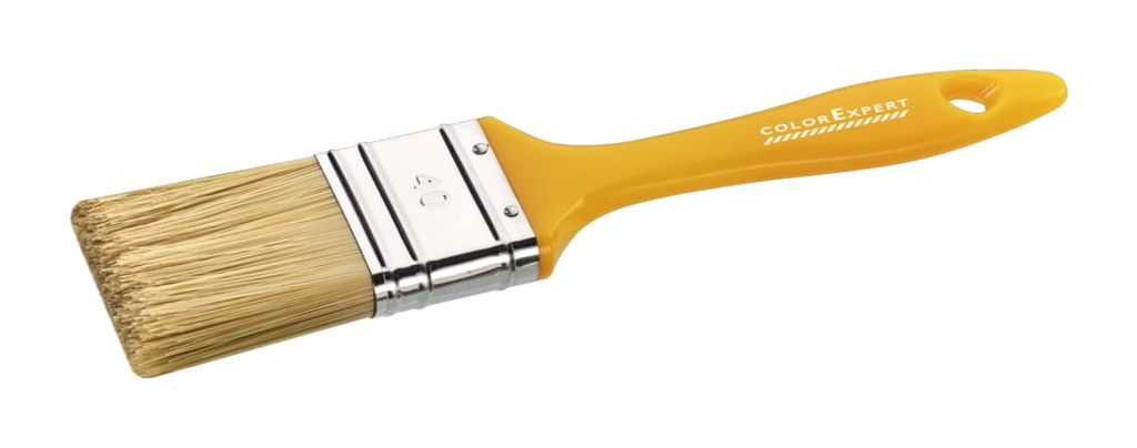 PLATTE KWAST LAK 30 mm - PET GOLD KUNSTSTOF GREEP