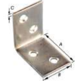 12 GEBOGEN HOEKIJZERS, BREED 27x20x1,5