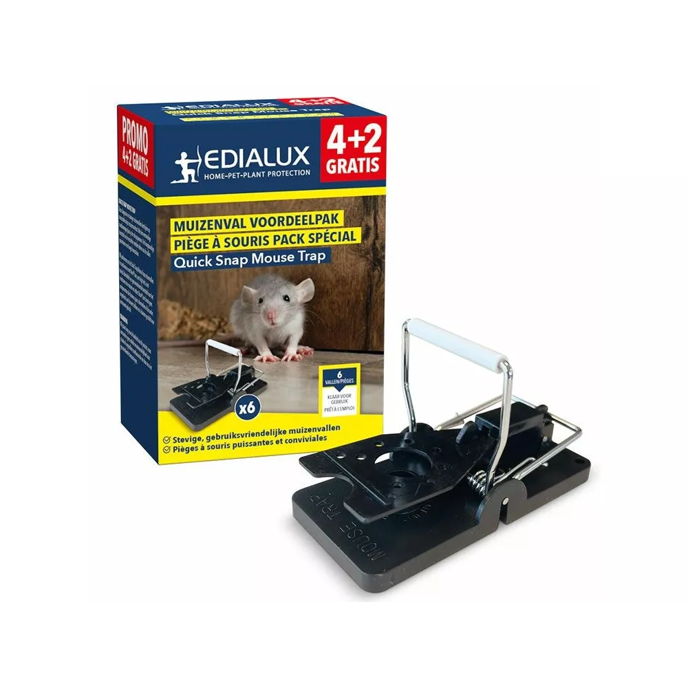 Edialux Quicksnap Mousetrap Promopack 4+2