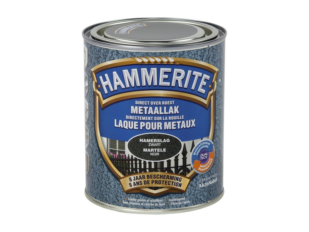 HAMMERITE METAALVERF HAMERSLAG ZWART 750ml