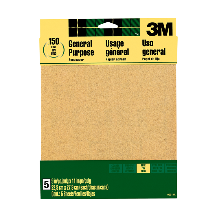3M Aluminiumoxide Schuurpapier P150 5st