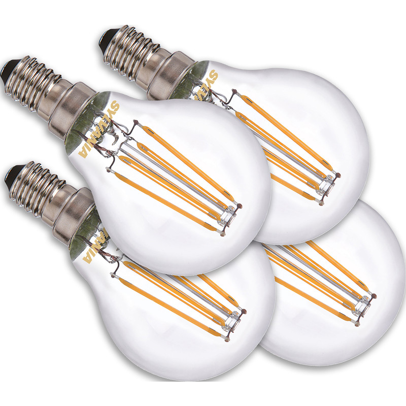 Sylvania ToLEDo Retro Ball E14 4,5W 470LM Warm White Helder 4-PACK