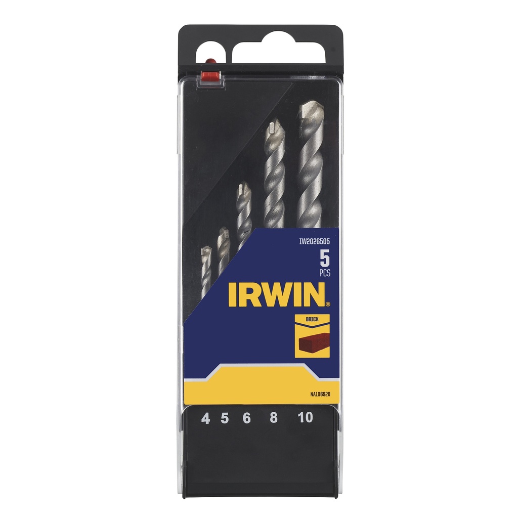 IRWIN Steenboren HEX Set 5PCS Ø 4/5/6/8/10mm