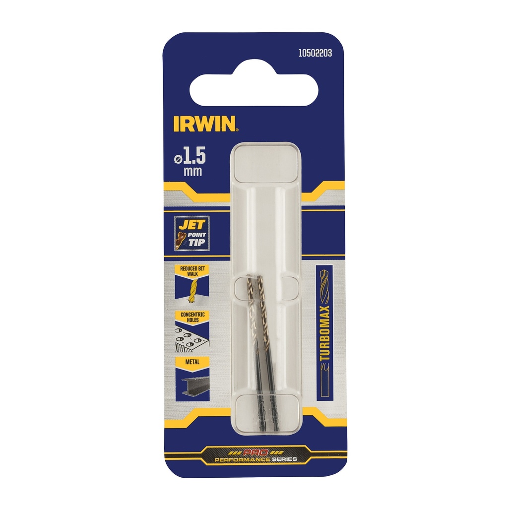 IRWIN HSS Metaalboor Turbomax Ø1,5 X40mm