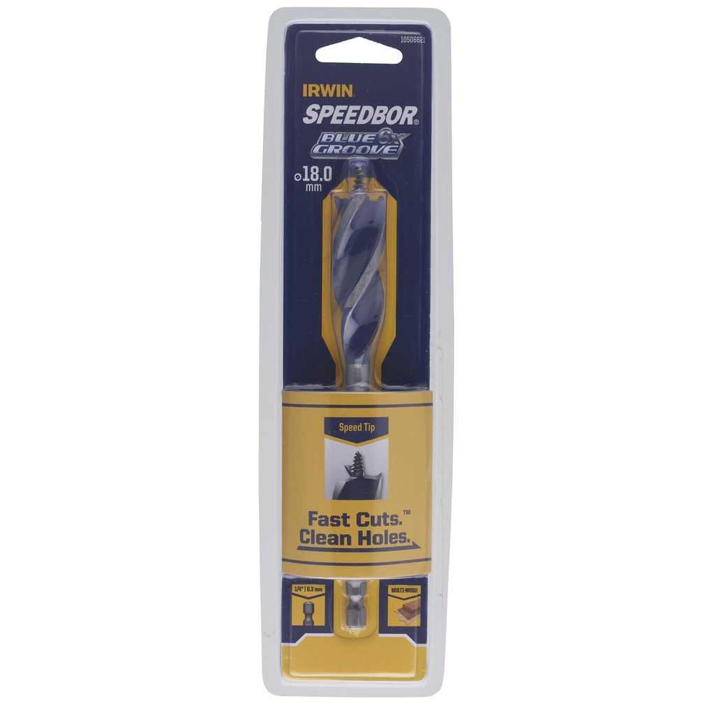 IRWIN Houtboor Blue Groove Ø18,0 X150mm