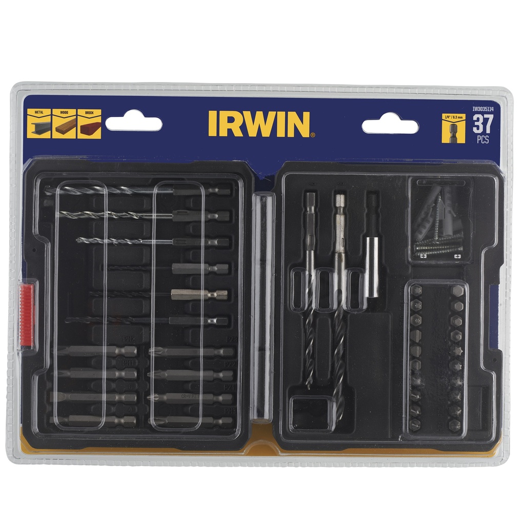 IRWIN Metaalboren- en Bits Set 37 PCS