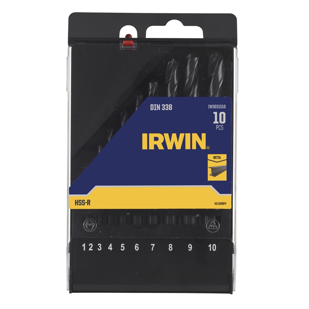 IRWIN HSS Metaalboren Set 10 PCS