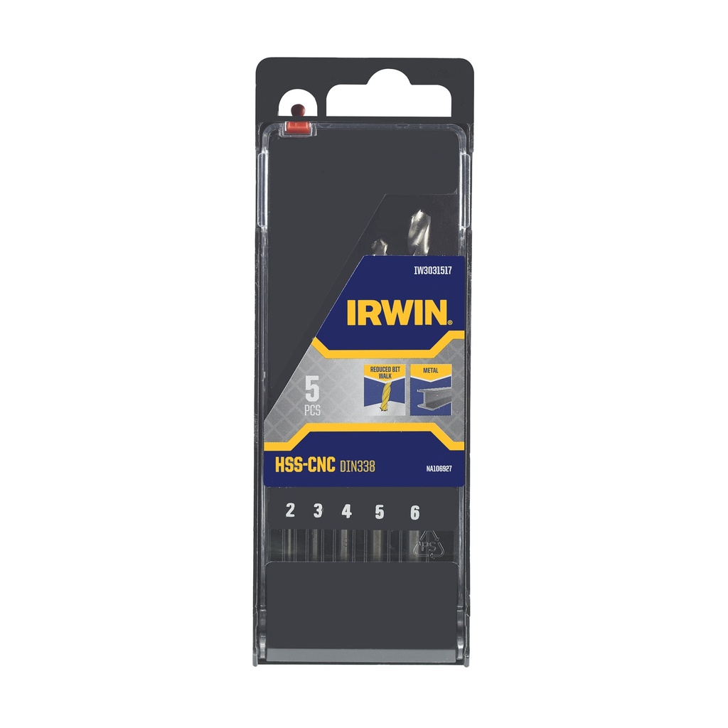 IRWIN HSS Metaalboren Set 5 PCS