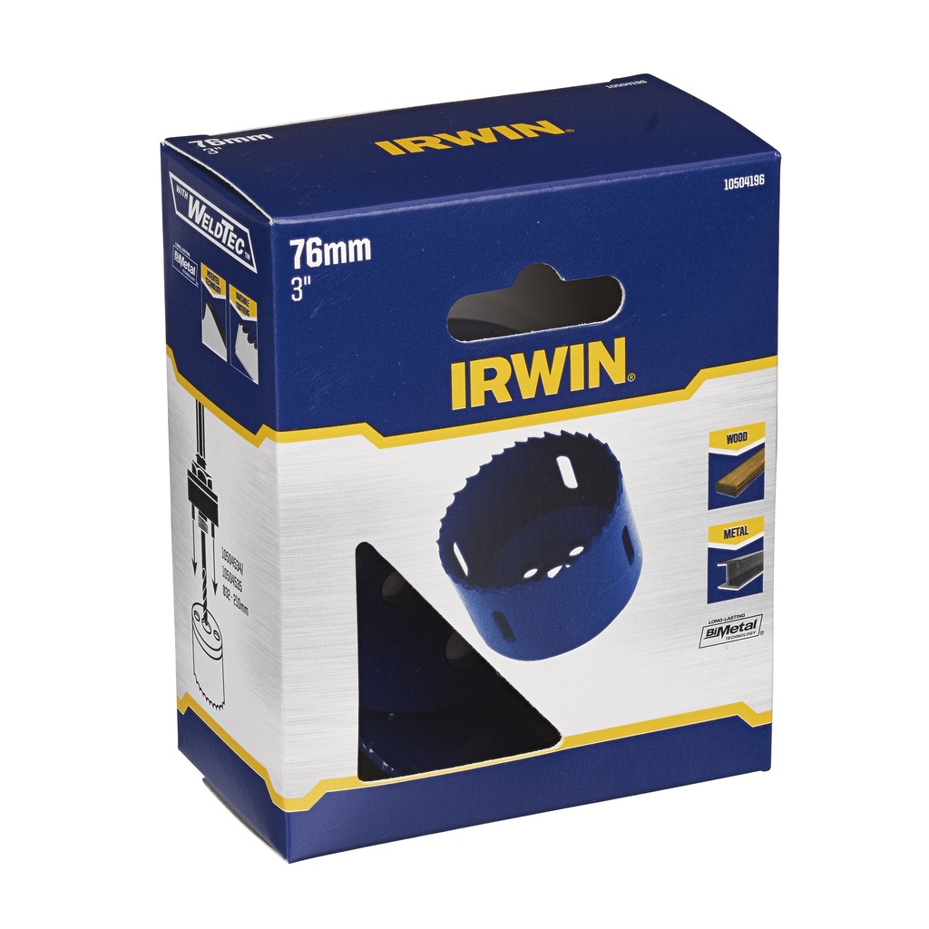 IRWIN Bi-Metalen Gatzaag Ø76mm