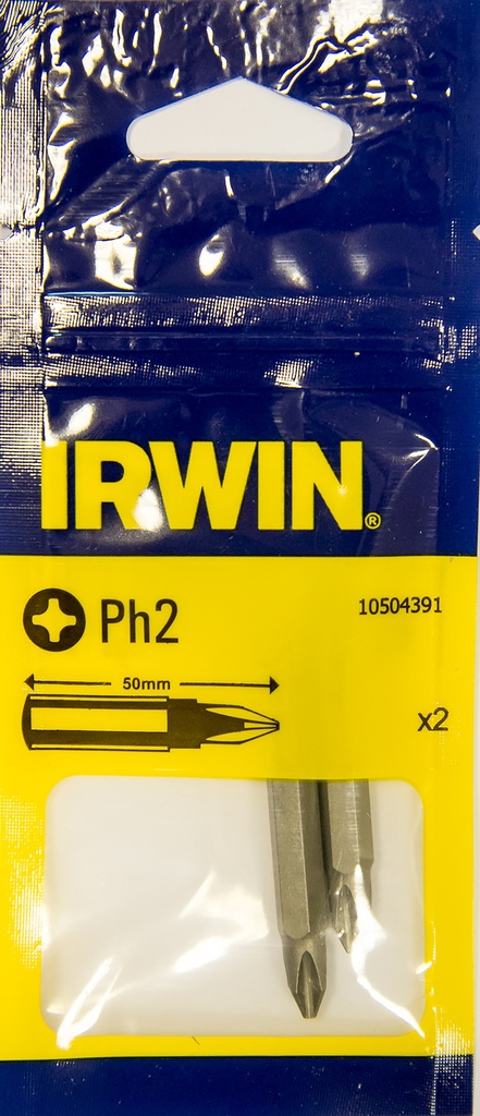 IRWIN Bits Ph2 - 50mm - 2 PCS