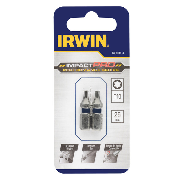 IRWIN Bits Impact Pro T10 - 25mm - 2 PCS