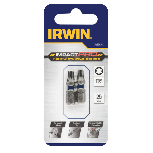 IRWIN Bits Impact Pro T25 - 25mm - 2 PCS