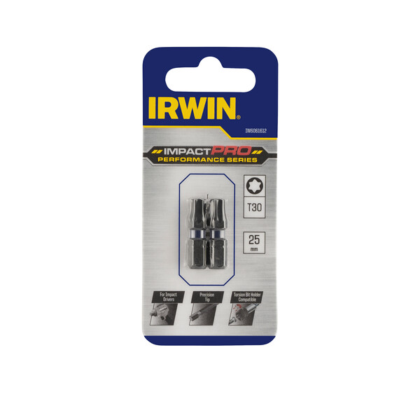 IRWIN Bits Impact Pro T30 - 25mm - 2 PCS