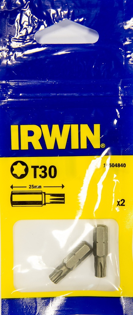 IRWIN Bits Torx T30 - 1/4" 25mm - 2 PCS