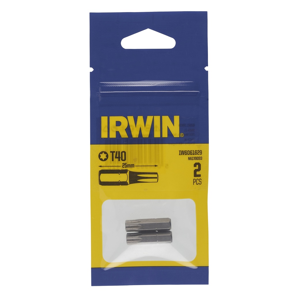 IRWIN Bits Torx T40 - 1/4" 25mm - 2 PCS