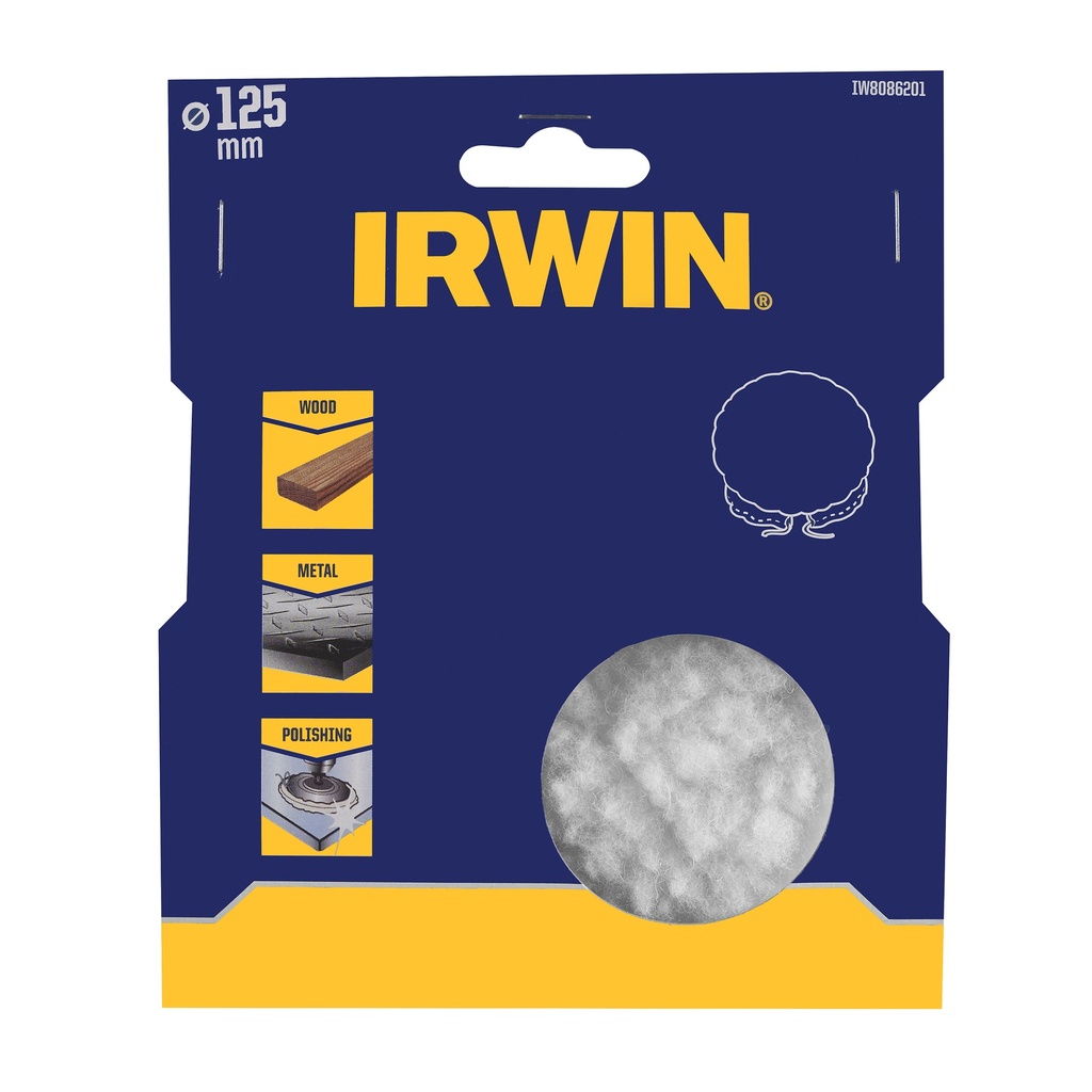 IRWIN Synthetische Lamsvacht Ø125mm