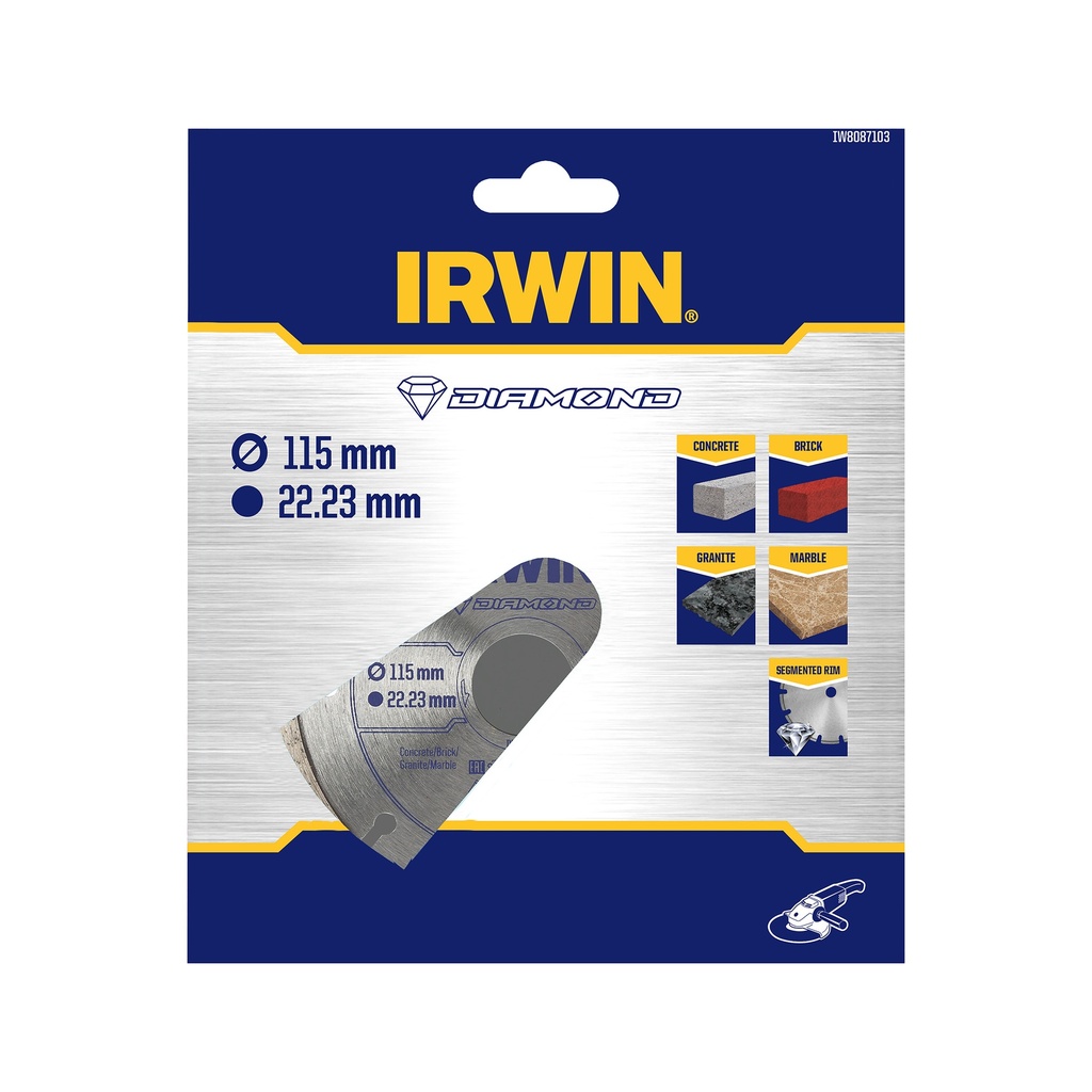 IRWIN Pro Performance Diamantzaagblad Voor Steen Ø115mm