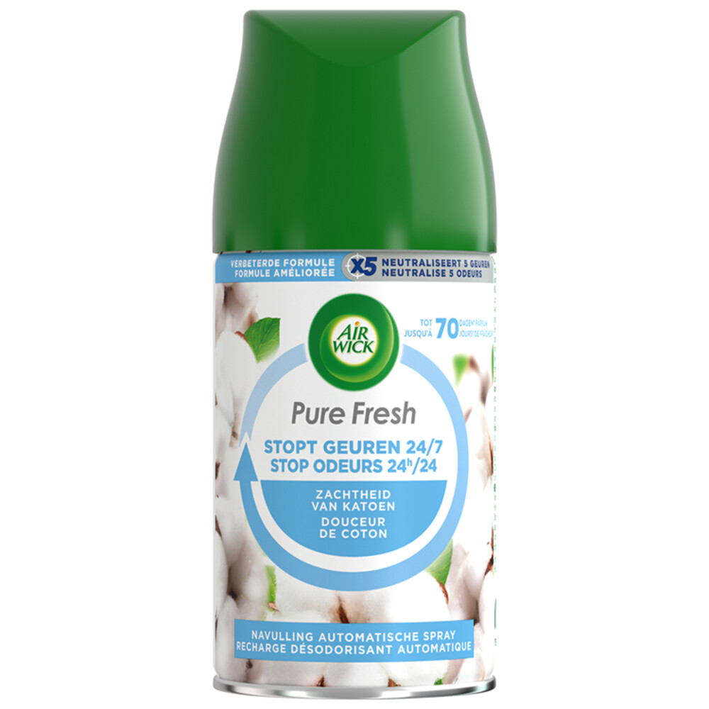 Airwick Freshmatic Vulling Zachtheid van Katoen 250ml